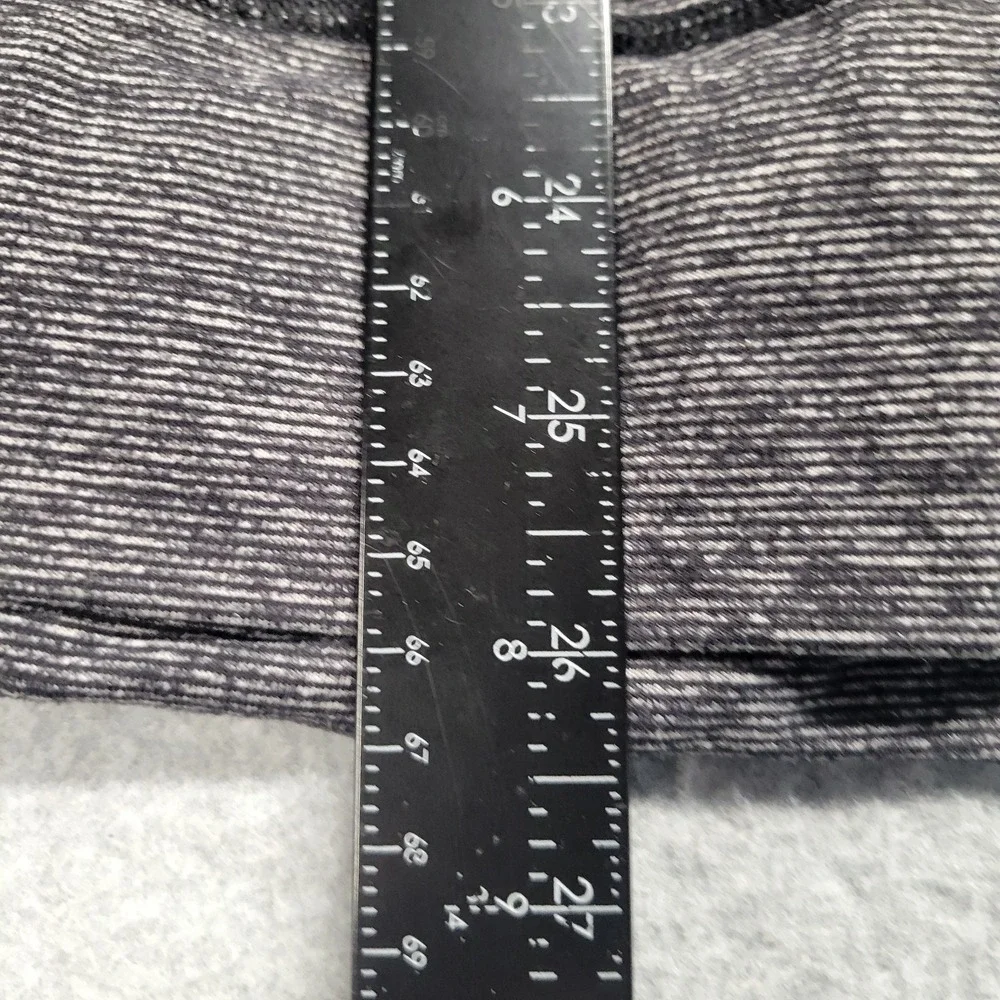 Lululemon Womens Size 10 Space Dye Striped Long Sleeve Athletic Top Thumbholes